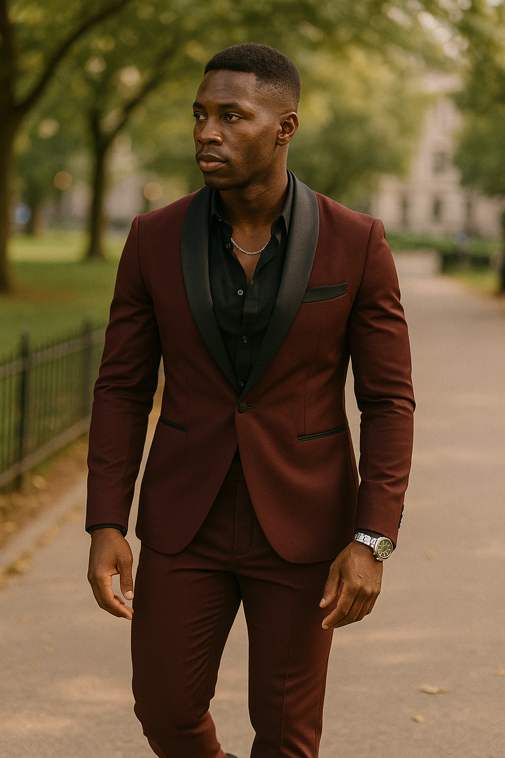 Men's Slim Fit Suit Two Piece Tuxedo with Lapel | Formal Evening Wear