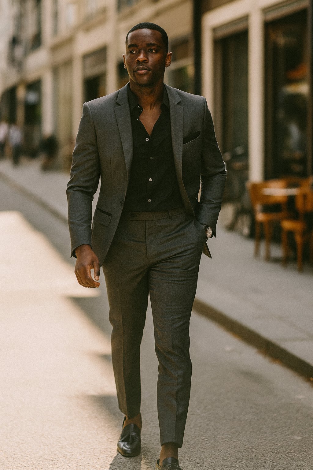 Men's Slim Fit Suit Two Piece Tuxedo with Lapel | Formal Evening Wear