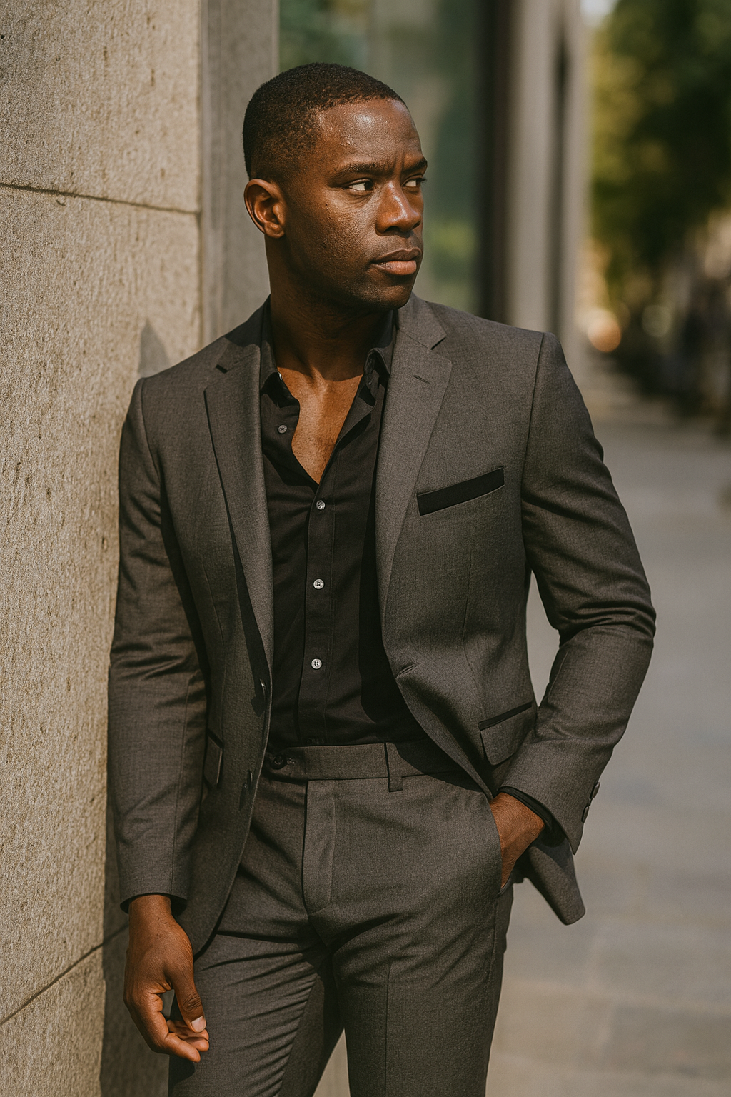 Men's Slim Fit Suit Two Piece Tuxedo with Lapel | Formal Evening Wear