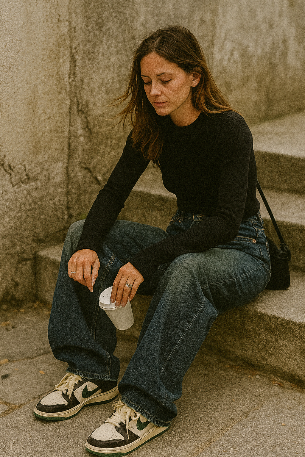 Women's Baggy Jeans High Waist Vintage Wash | Wide Leg Fit